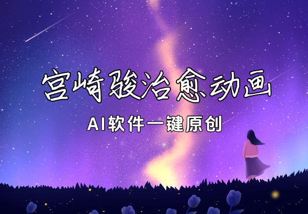 图片[1]_宫崎骏治愈系动画，AI软件一键原创，实操教学_云峰项目库