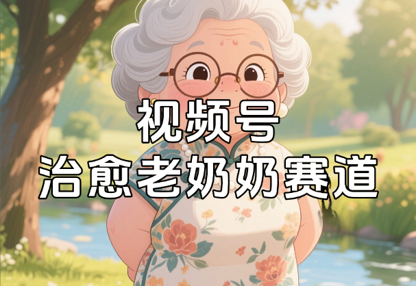 视频号治愈老奶奶赛道，日入多张，多平台变现