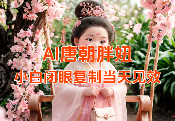 用AI克隆“唐朝胖妞”日更3条，小白闭眼复制，当天见效