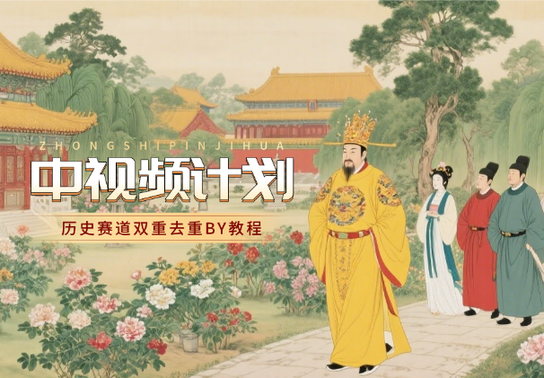 中视频计划历史赛道BY技术，双重去重百分百过原创-杨振轩笔记